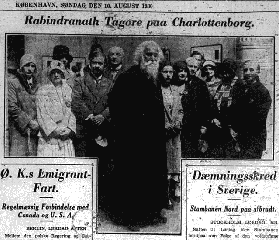 Forsiden på Berlingske Tidende 10. aug. 1930