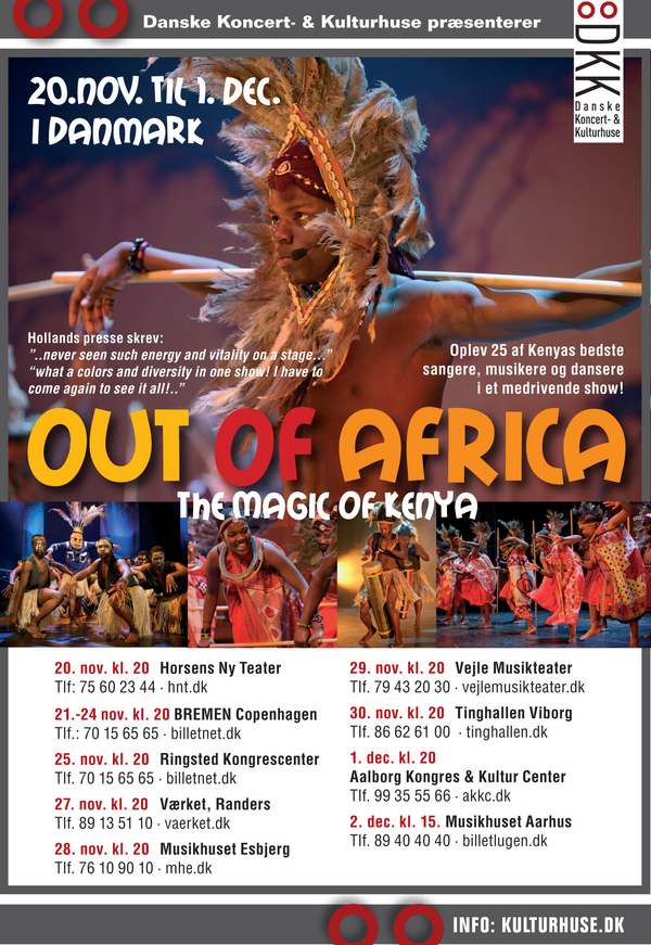 Teatershow fra Kenya har premiere i Danmark 20. november i Horsens.