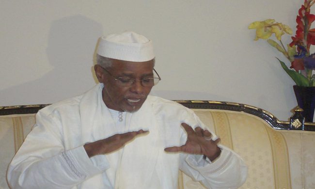 Ex-præsident Hissein Habré.