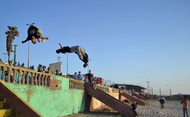 members_of_the_gaza_parkour_team